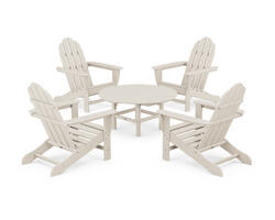 POLYWOOD® Great Lakes Sand 5-Piece Adirondack Seating Patio Set at Menards®