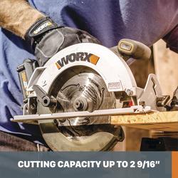 Worx Power Share 20-Volt 5-1/2-in Cordless Circular Saw (Bare Tool)