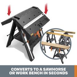 WORX Pegasus Folding Work Table with Quick Clamps at Menards