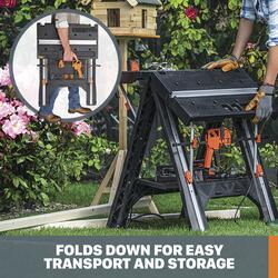 WORX Pegasus Folding Work Table with Quick Clamps at Menards