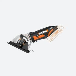 Worx POWER SHARE 20-Volt Worxsaw 3-3/8 in. Compact Circular Saw (Tool Only)  WX523L.9 - The Home Depot
