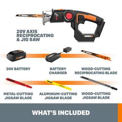 WORX® AXIS™ 20-Volt Cordless Multi-Purpose Orbital Jig