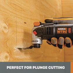 Worx Power Share 20-Volt Cordless Oscillating Tool with Universal Fit  System (Tool-Only) WX696L.9 - The Home Depot