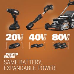 WORX 12 in. Cordless 20V Trimmer and Blower Combo Kit, 2.0Ah