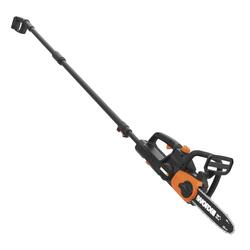 Worx 20V 10 Auto Tension Electric Cordless Pole Chainsaw with Battery &  Charger 