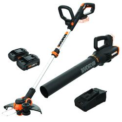 WORX Power Share 20-volt Cordless Battery String Trimmer and Leaf Blower  Combo Kit (Battery & Charger Included) in the Power Equipment Combo Kits  department at