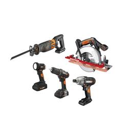 WORX 2-Tool Brushless Power Tool Combo Kit with Soft Case (2-Batteries  Included and Charger Included)