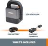 WORX® 20-Volt Cordless Compact Cube Vacuum