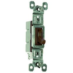 thumbnail image 2 of P&S T-1391 Despard 1-Pole Toggle Switch – Brown – Flush Mount – New 2 of 4