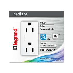 Legrand® radiant® 15 Amp White Tamper-Resistant Decorator Outlet at ...