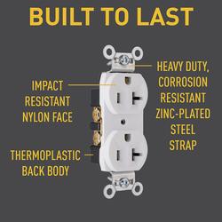 Legrand Plug Load 20-Amp 125-volt Tamper Resistant Commercial