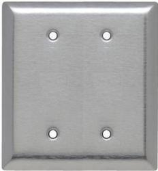 Legrand® Pass & Seymour 430 Stainless Steel 2-Blank Box-Mounted
