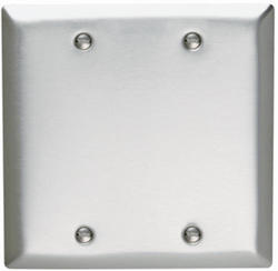 Legrand® Pass & Seymour 302 Stainless Steel 2-Blank Box-Mounted