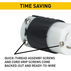 Legrand® Turnlok® 15-Amp 277-Volt Locking Plug at Menards®