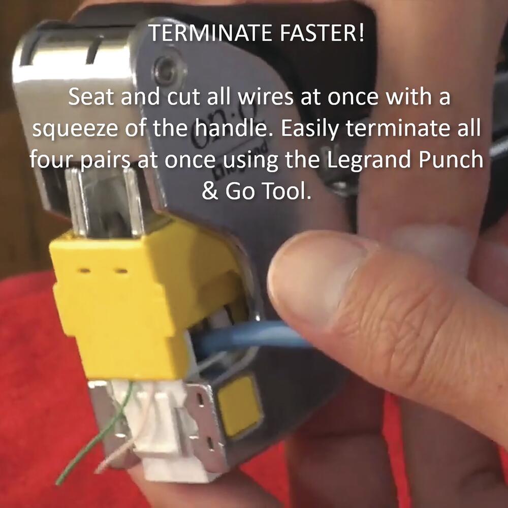 Legrand - OnQ Punch and Go Tool RJ45 Tool for Keystone