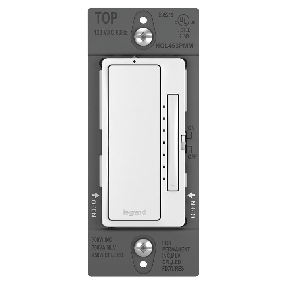 Legrand Radiant 450-Watt Multi-Location White Illuminated Master Dimmer LED Dimmer Legrand Radiant 450-Watt Multi-Location White Illuminated Master Dimmer LED Dimmer
