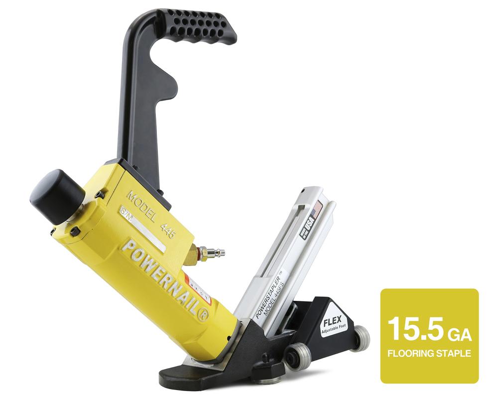 15.5-Gauge Flex Power Roller Pneumatic Hardwood Flooring Power Stapler