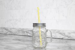 Buy Mason Jar Mug with Lid & Straw 500Ml Online at Best Prices in India -  JioMart.