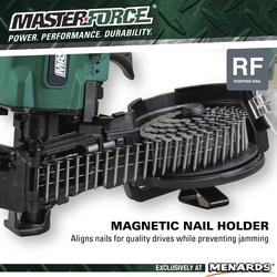 Masterforce Pneumatic 15 Coil Roofing Nailer at Menards