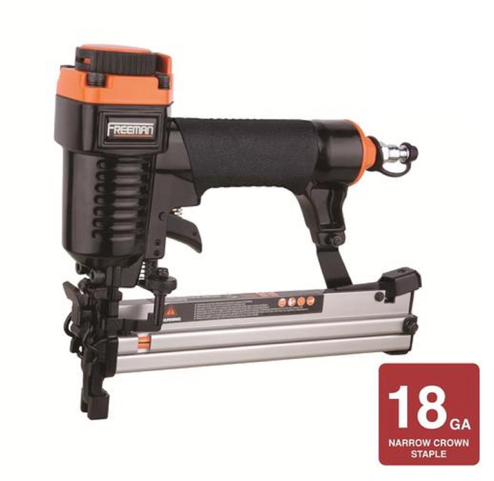 FREEMAN 20-Gauge 3/8-in Narrow Crown Finish Pneumatic Stapler FREEMAN 20-Gauge 3/8-in Narrow Crown Finish Pneumatic Stapler