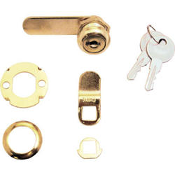 Prime-Line U10667 Drawer & Cabinet Lock, Brass