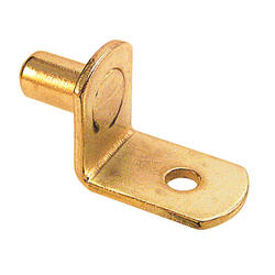 Prime-Line 20 lb. 5 mm Brass L Shelf Pegs (8-pack) U 10170 - The Home Depot