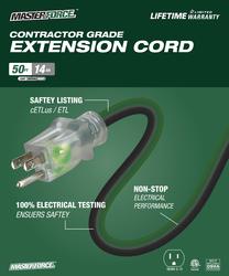 Masterforce™ 25' 12/3 3-Outlet Heavy-Duty Locking Outdoor