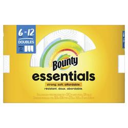 Bounty Essentials Select-a-Size Paper Towels, White, 6 Double Rolls 