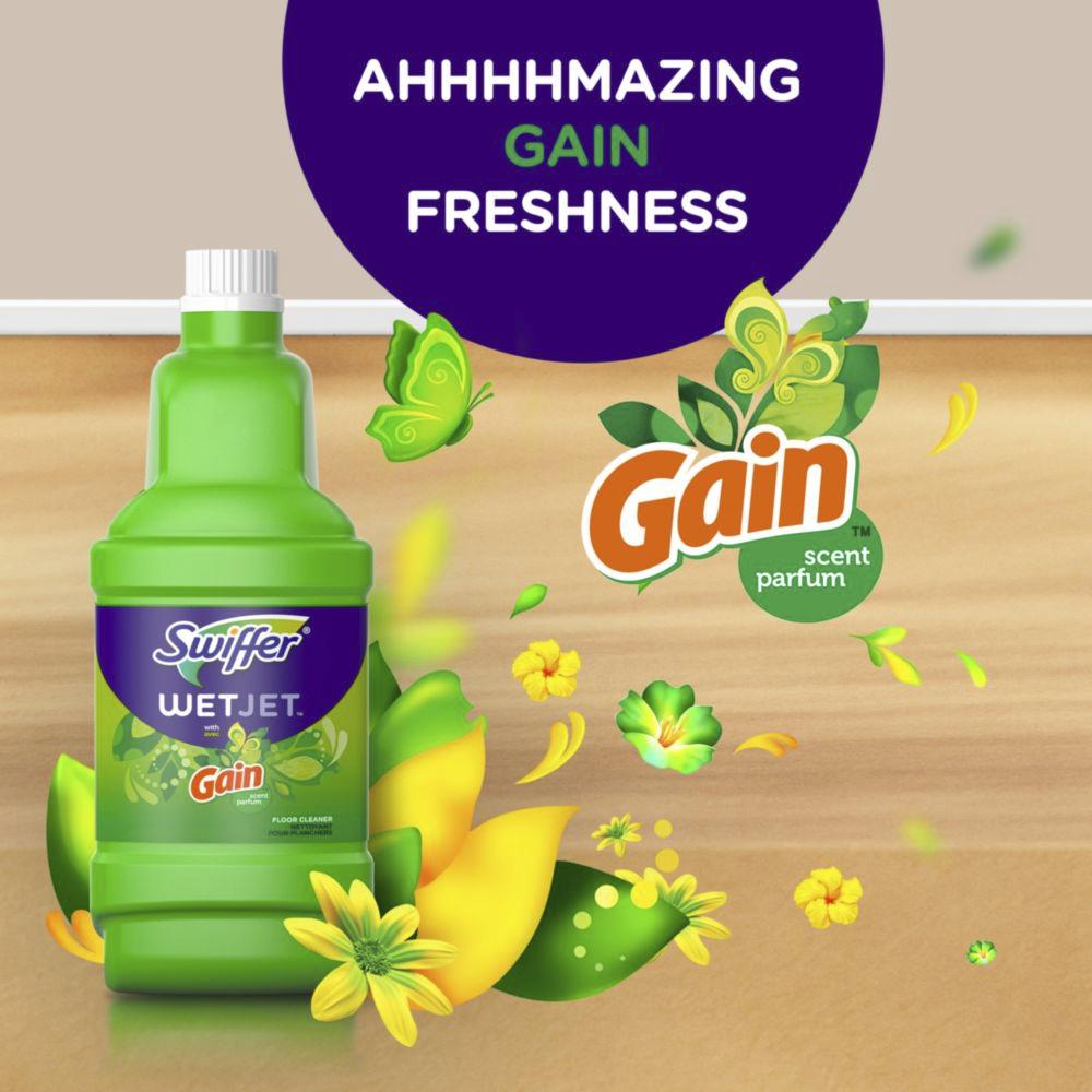 Swiffer® WetJet™ with Gain Floor Cleaning Solution - 42.2 oz. at