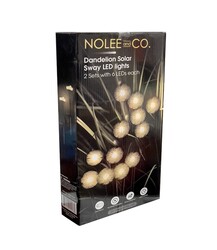 Nolee and Co. Dandelion Solar-Powered Sway LED Lights - 2 Pack at