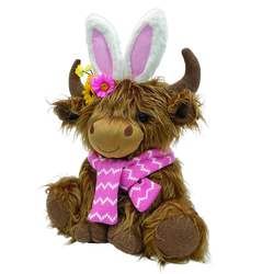 14" Bunny Highland Cow Easter Plush at Menards®