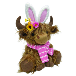 14" Bunny Highland Cow Easter Plush at Menards®