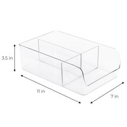 Plastic Storage Bins Organizer, 15.35×11.00“×32.87”, White Plus Light Brow  - Yahoo Shopping