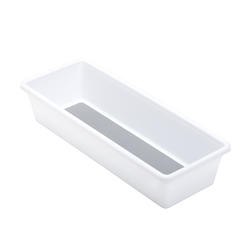 Simple Houseware Cabinet Organizer, Adjustable Dividers Lids Storage, 13''x10'', White