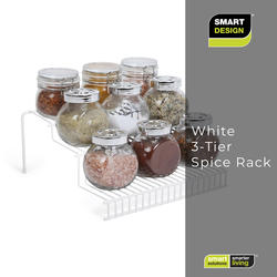 Smart Design 3-Tier Spice Rack - 10.25 x 4.25 in. - Bronze 8236188 - The  Home Depot