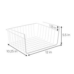 Smart Design Undershelf Storage Basket - Small - 12 x 5.5 inch