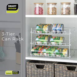 Premium 3-Tier Adjustable Can Rack Organizer - Set of 2 - Chrome