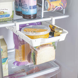 Smart Design Hanging Zip Bag Pull Out Refrigerator Drawer - Clear