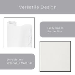 Smart Design Adhesive Shelf Liner - 18 Inch x 20 Feet - Drawer Cabinet Paper  - Kitchen - Gray Honeycomb 