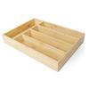 Smart Design® 5-Compartment Bamboo Cutlery Tray