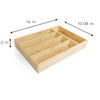 Smart Design® 5-Compartment Bamboo Cutlery Tray