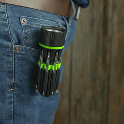 LitezAll® 8 In 1 Dual Flashlight with 7 Fold-Out Screwdrivers at