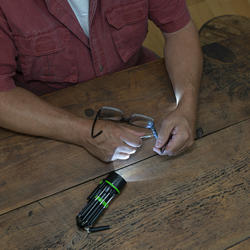 LitezAll® 8 In 1 Dual Flashlight with 7 Fold-Out Screwdrivers at