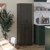72" Brown Storage Cabinet