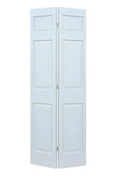 Mastercraft® 24W x 80H Primed Woodgrain 6-Panel Colonist Bi-Fold Closet  Door at Menards®