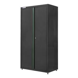 Masterforce 42 W x 82 H x 24 D Gunmetal Tall Garage Storage Cabinet
