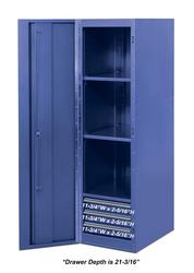 Masterforce® 72W x 24D Blue 15-Drawer Rolling Tool Cabinet at Menards®