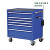 Masterforce® 36"W x 24"D Blue 6-Drawer Tool Cabinet