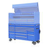 Masterforce® 72"W x 24"D Blue 15-Drawer Tool Cabinet