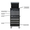 Masterforce® 30"W x 24"D Black 5-Drawer Tool Cabinet